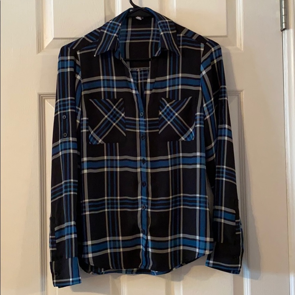 Express Portofino Shirt in Plaid